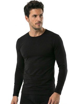 Öts Erkek T-Shirt Uzun Kol (%96 Pamuk - %4 Elastan)
