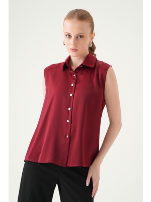 Rays Bordo Sıfır Kol Gömlek 241190