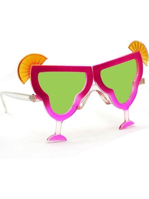 MiraLive Margarita Parti Gözlüğü Pembe Renk 16X8 cm