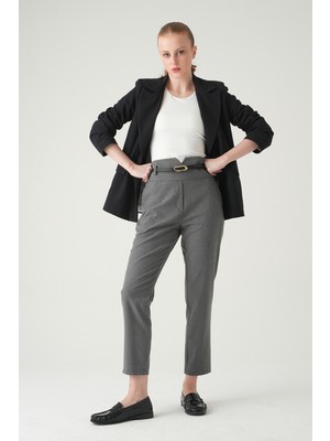 Rays Antrasit Bel V Kesim Kemerli Pantolon 8404A