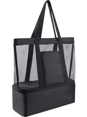 Icex Siyah Buzluk Termal Çanta 9+16 Litre Sıcak Soğuk Korumalı Özellikli Piknik Kamp Seyahat