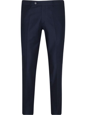 Süvari Modern Fit Siyah Erkek Kumaş Pantolon %65 Polyester %35 Viskon Kalıp