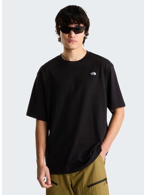 The North Face NF0A8EVWJK31-ESSENTIAL Sımple Dome Siyah Yuvarlak Regular Fit Düz Erkek T-Shirt