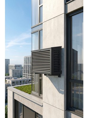 Liccia Klima Motoru/dış Ünite Gizleme/koruma Kafesi L 120X62X110(H) Alüminyum Açılı Condor