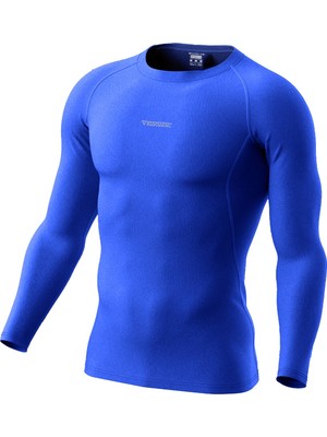 Ghassy Co. Erkek Pro Compression Nem Emici Atletik Performans Uzun Kollu Reglan Kol Spor Tişört