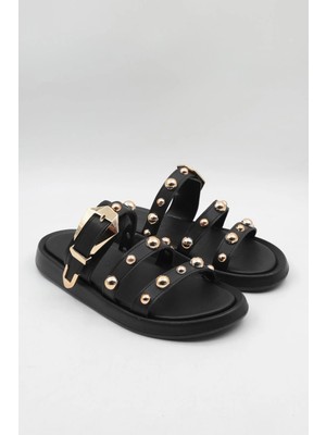 Park Moda Kadın Aksesuar Detaylı Terlik Pm 543 - K831