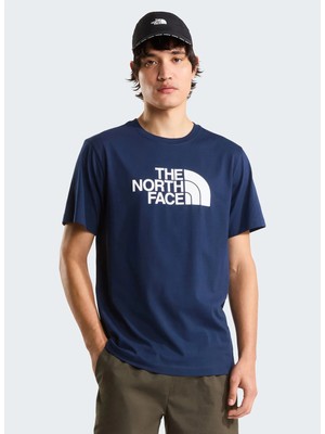 The North Face NF0A8B6JI851-M Evolutıon Half Dome Lacivert Yuvarlak Regular Fit Baskılı Erkek T-Shirt