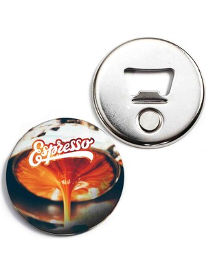 Kahve Dükkanı Espresso Temalı Magnet