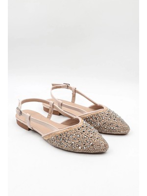 Park Moda Günlük Hasır Taşlı Terlik Ayakkabı Pm 386 - K618