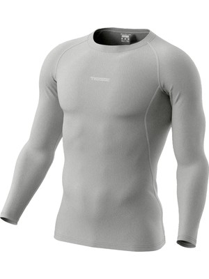 Ghassy Co. Erkek Pro Compression Nem Emici Atletik Performans Uzun Kollu Reglan Kol Spor Tişört
