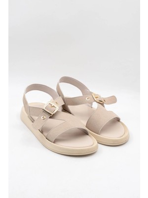 Park Moda Kadın Yarma Süet Sandalet Pm 543 - K854