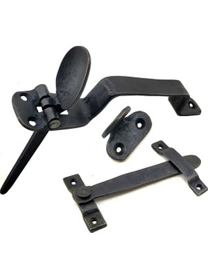 MiraLive Eco Lounge Antika Tarz Dekoratif Pirinç Şipşak Kapı Kolu - Oksit