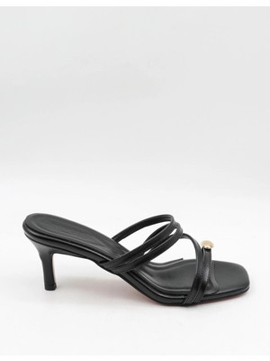 Park Moda Kadın Rustik Topuklu Terlik Pm 44 - K281