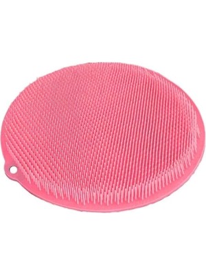 MiraLive Yuvarlak Vantuzlu Banyo Sırt Kese Matı 26 cm