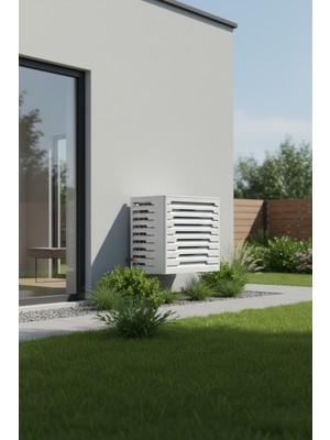 Liccia Klima Motoru/dış Ünite Gizleme/koruma Kafesi M 18000 Btu - 24000 Btu 110X56X85(H) Alüminyum Radius