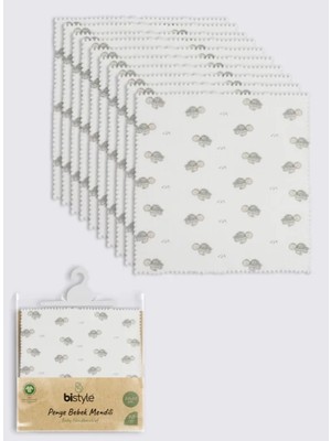 Toyigoo Ieg™ Tortoise 20X20 10'lu Penye Mendil 90163 Ekru