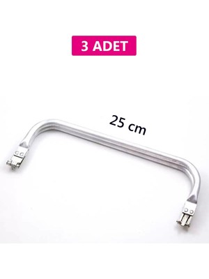 Toyigoo Gizli Metal Çanta Bursu – 3 Adet - 25 cm - Metal Çanta Aparatı Çanta Aksesuarı TYG-84037RS