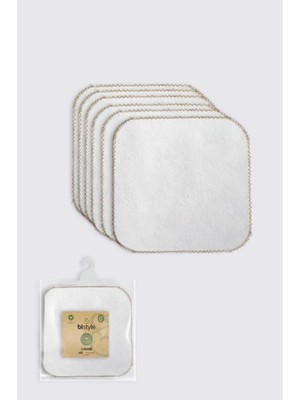 Toyigoo Ieg™ Organik 28X28 6'lı Havlu Mendil 90105 Ekru