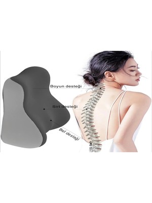 Viscora Viscoform Curve Ortopedik Bel & Bacak Destek Yastığı – Visco Memory Foam, Yıkanabilir Kılıf, Ergonomik Tasarım – Ofis, Ev ve Dinlenme İçin