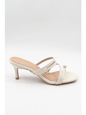 Park Moda Kadın Rustik Topuklu Terlik Pm 44 - K281