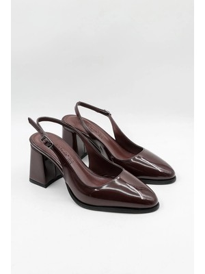 Park Moda Kalın Topuklu Arkası Açık Kadın Ayakkabı Pm 486 - K805