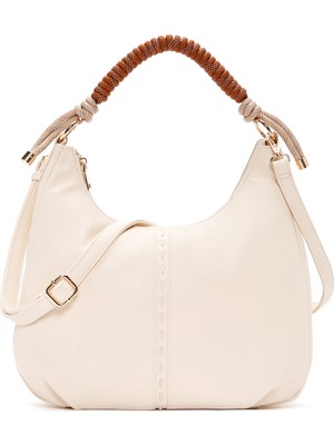 Derimod Kadın Krem Uzun Askılı Omuz Çantası 26SBD283218