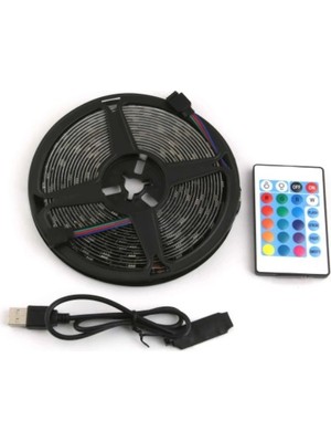 MiraLive Rgb Şerit 30 LED Kumandalı USB Bağlantılı
