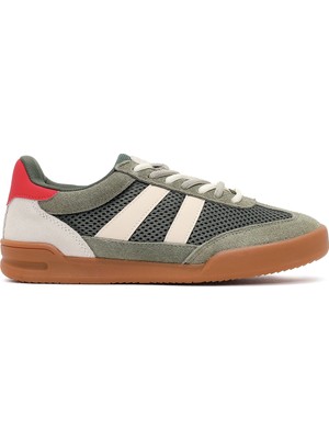 Derimod Kadın Yeşil Bağcıklı Deri Sneaker 26PFD431214