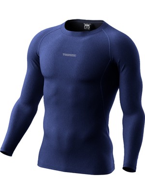 Ghassy Co. Erkek Pro Compression Nem Emici Atletik Performans Uzun Kollu Reglan Kol Spor Tişört