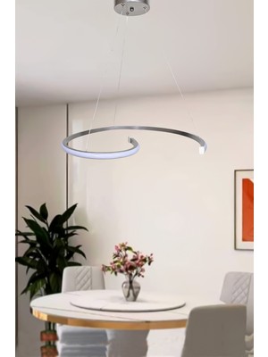 Aura Modern Tasarım Enerji Tasarruflu Dekoratif LED Avize(Beyaz Işık)Oturma Odası Mutfak Çocuk Odası