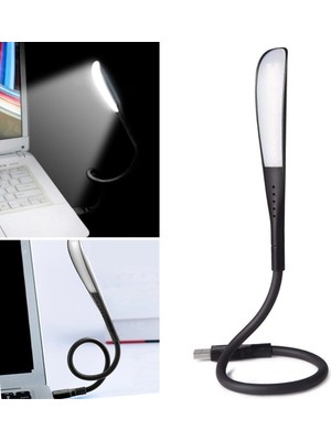 MiraLive Yumurcak Shop® USB Girişli 14 Ledli 3 Kademeli Dokunmatik Masa/kitap Okuma Lambası Ledi Siyah
