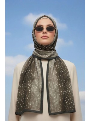 Kamer Scarf Ceylan Bambi Desenli Şal Hafif, Kaymaz, Günlük Kullanım