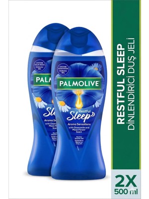 Palmolive Aroma Sensations Sleep Duş Jeli 500ML X2 Papatya ve Gece Çiçeği Kokusu ile Dinlendirici Etki