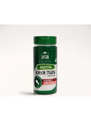 Saygın Tuz Rafine Edilmemiş Doğal Kristal Kaya Tuzu - Sofra Tuzu / İnce Taneli / Tuzluklu 250 gr