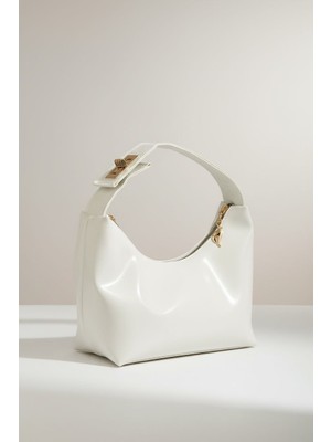 ROYAL LADYS Fermuarlı Gold Tokalı Kol ve El Çantası