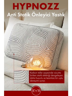 Eve Tekstil Hypnozz Anti Statik Visco Boyun Destekli Yastık 40*60*12