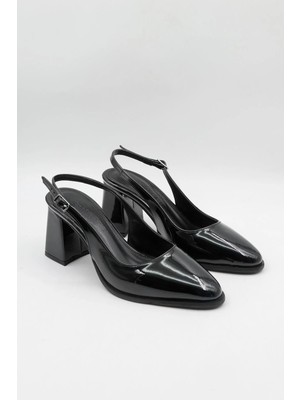 Park Moda Kalın Topuklu Arkası Açık Kadın Ayakkabı Pm 486 - K805