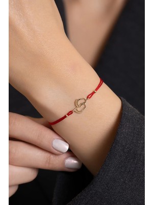 Bayar Gold 14 Ayar Altın Kırmızı İpli İlk Adım Bileklik