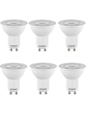 Sylvania 6 Adet 4.2W GU10 LED Ampul Günışığı Sarı Işık 3000K Duy Tipi GU10