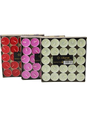 50PCS Renkli Yuvarlak Tea Light Mum (4887)