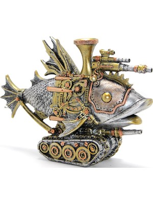 MiraLive Steampunk Polyester Tasarım Balık Figürü