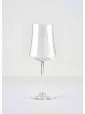 Bella Maison Shape Kristal Kadeh Cam Malzeme ile Desensiz 360 cc Tek Parça Naturel Beyaz