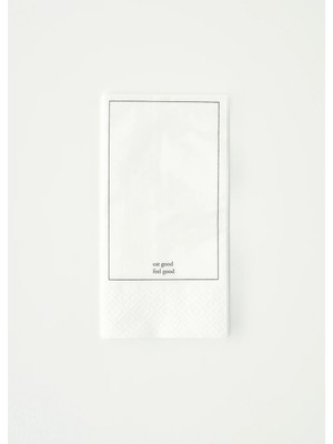 Bella Maison Good 100'lü Beyaz Kağıt Peçete 33x33 cm 2 Katlı 1/8 Katlama Paket
