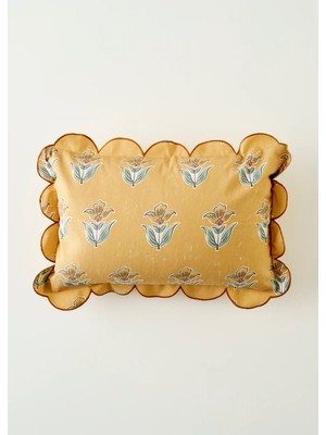 Bella Maison Pamuk Indian Scallop Kırlent Kılıfı Renkli 35x50 cm Etnik Desenli Şık Tasarım