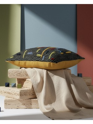 Ada Kırlent Kılıfı - El Dokuması Kırlent Kılıfı - 35X55 cm - Dikdörtgen