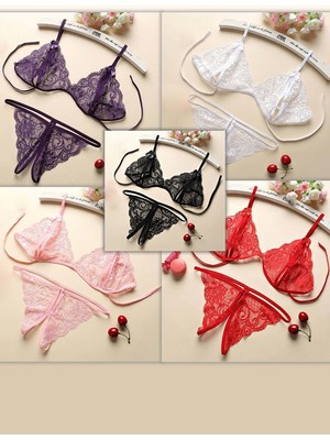 Kadın Dantelli Sütyen Külot Takımı 5'li Set