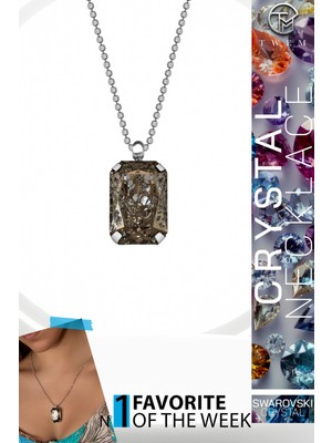 Swarovski Crystal Kadın Panter Gümüş Kolye