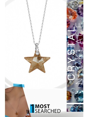Swarovski Crystal Kadın Star Light Colorado Gümüş Kolye