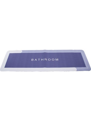 Dikdörtgen  Düz Renkli Su Emici - Sihirli  Banyo Paspası  Elastik  116 x 37.5cm (4887)