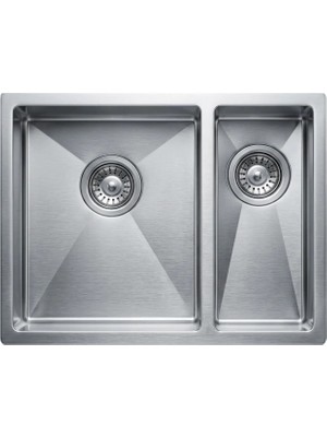 Livinox 34X40X17 cm 1,5 Gözlü Damlalıksız Polisajlı Küçük Göz Sağda Paslanmaz Çelik Eviye